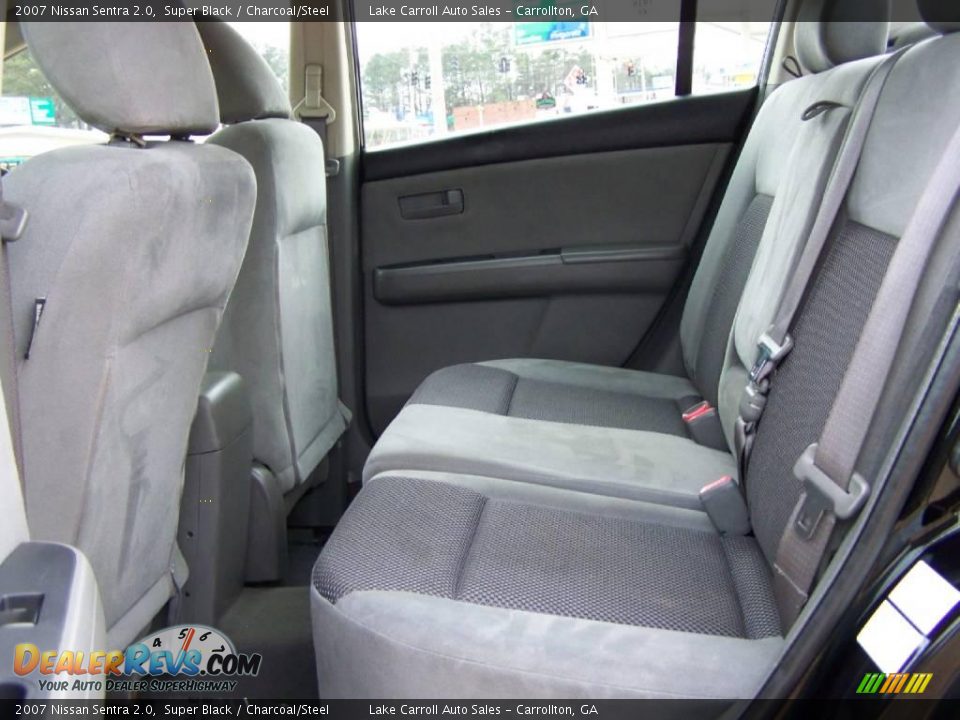 2007 Nissan Sentra 2.0 Super Black / Charcoal/Steel Photo #25