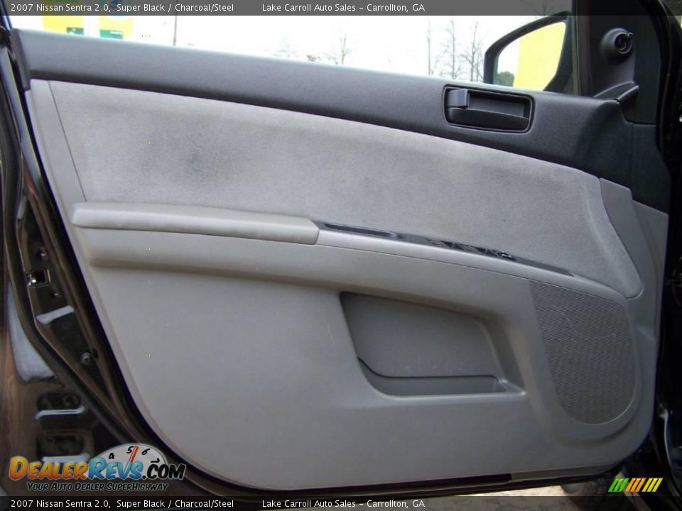 2007 Nissan Sentra 2.0 Super Black / Charcoal/Steel Photo #29