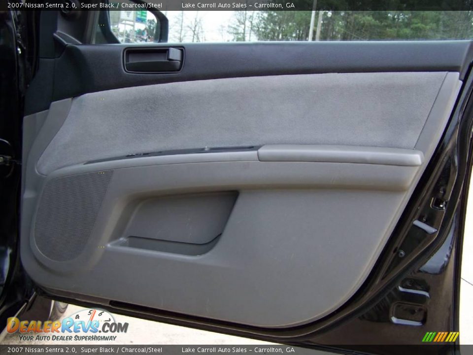 2007 Nissan Sentra 2.0 Super Black / Charcoal/Steel Photo #30