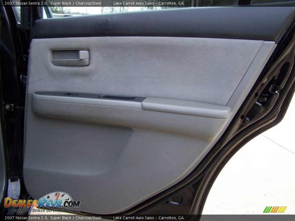 2007 Nissan Sentra 2.0 Super Black / Charcoal/Steel Photo #32