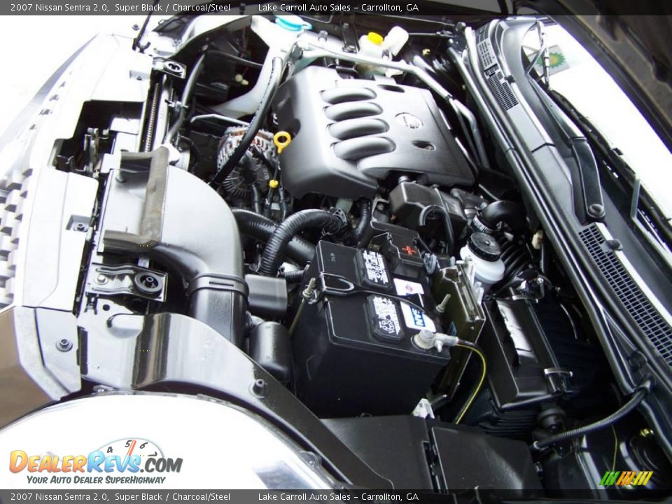 2007 Nissan Sentra 2.0 Super Black / Charcoal/Steel Photo #33