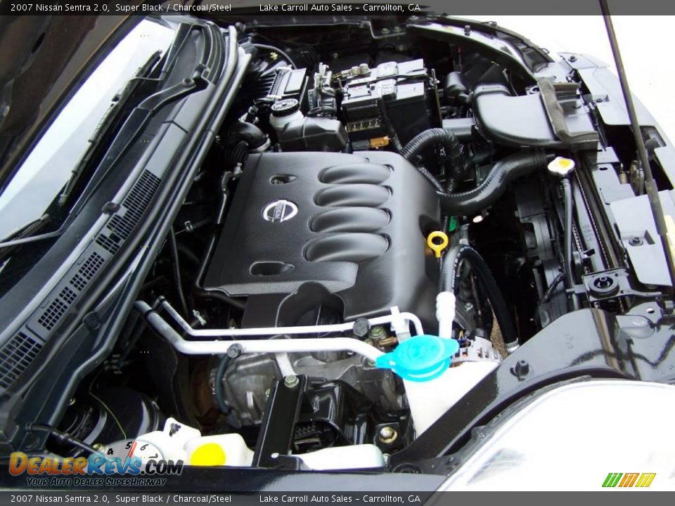 2007 Nissan Sentra 2.0 Super Black / Charcoal/Steel Photo #34
