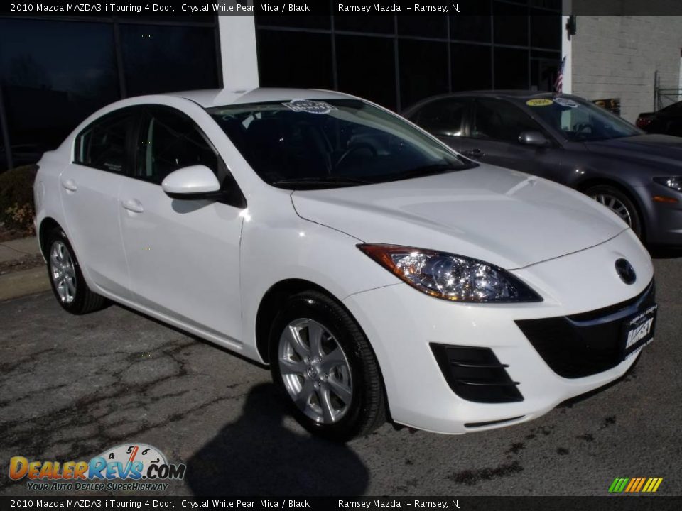 2010 Mazda MAZDA3 i Touring 4 Door Crystal White Pearl Mica / Black Photo #1