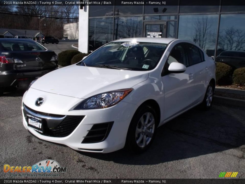 2010 Mazda MAZDA3 i Touring 4 Door Crystal White Pearl Mica / Black Photo #3