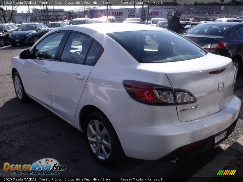 2010 Mazda MAZDA3 i Touring 4 Door Crystal White Pearl Mica / Black Photo #4