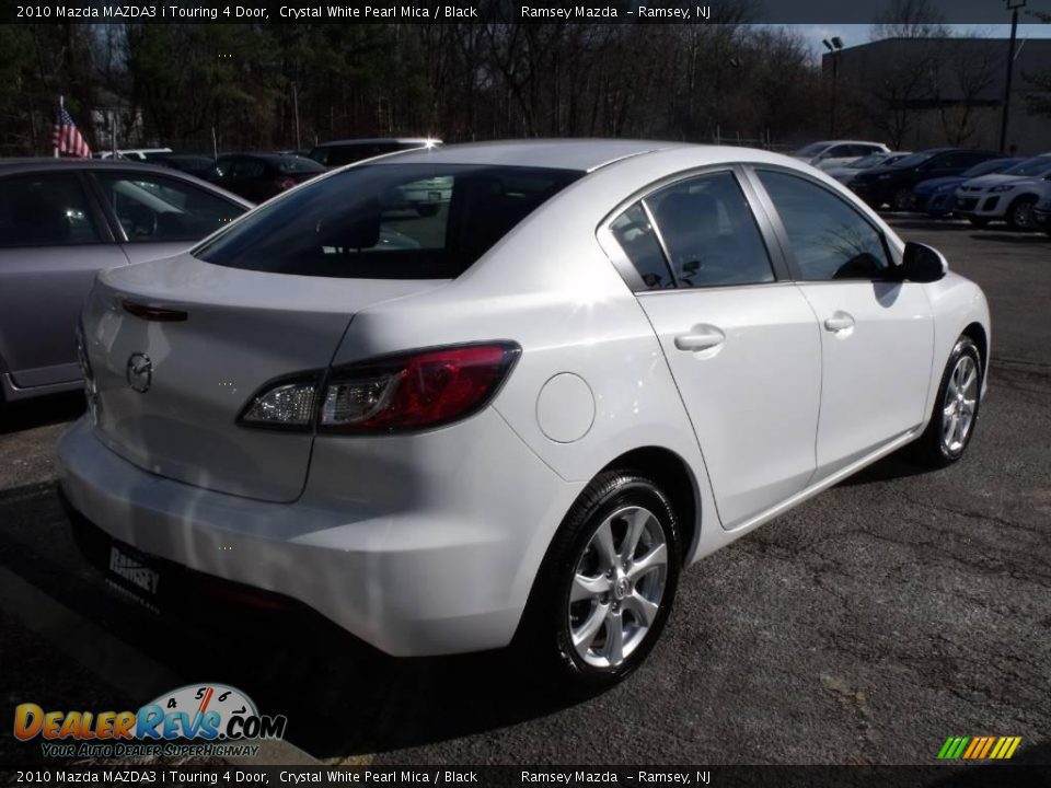 2010 Mazda MAZDA3 i Touring 4 Door Crystal White Pearl Mica / Black Photo #5