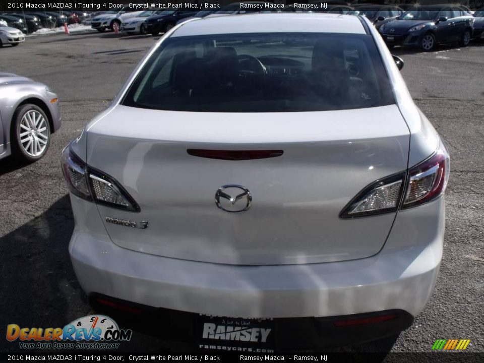 2010 Mazda MAZDA3 i Touring 4 Door Crystal White Pearl Mica / Black Photo #6