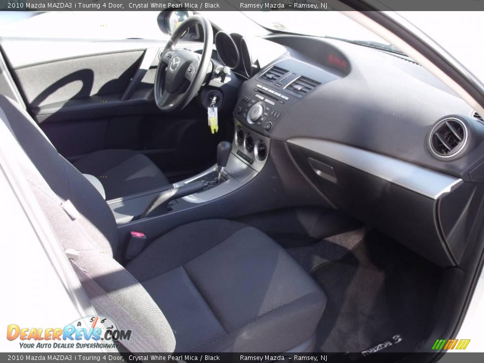 2010 Mazda MAZDA3 i Touring 4 Door Crystal White Pearl Mica / Black Photo #8