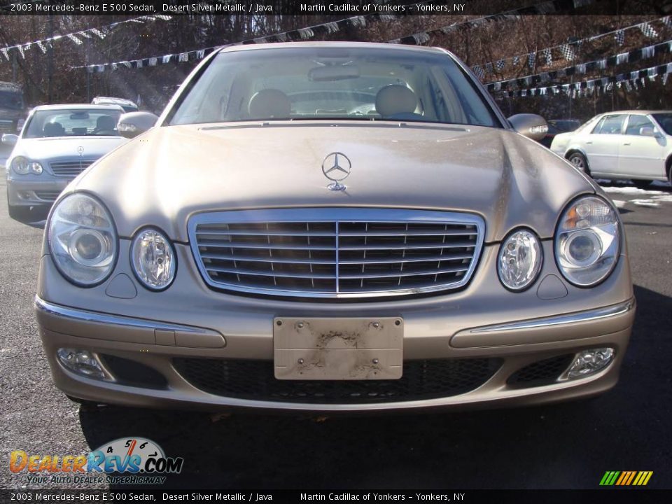 2003 Mercedes-Benz E 500 Sedan Desert Silver Metallic / Java Photo #2