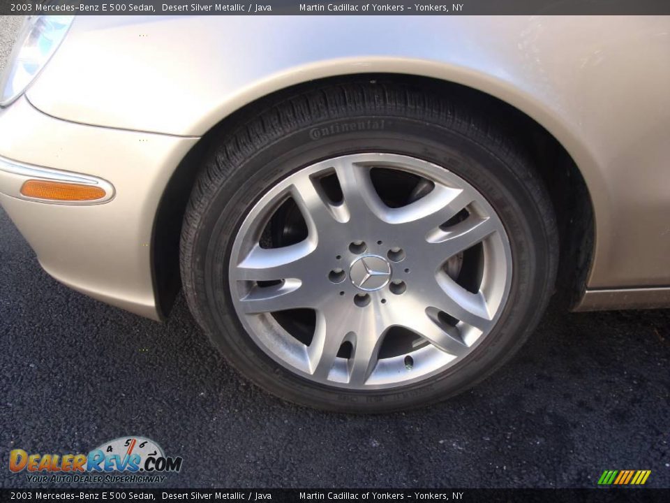 2003 Mercedes-Benz E 500 Sedan Desert Silver Metallic / Java Photo #9