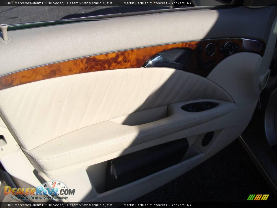 2003 Mercedes-Benz E 500 Sedan Desert Silver Metallic / Java Photo #10