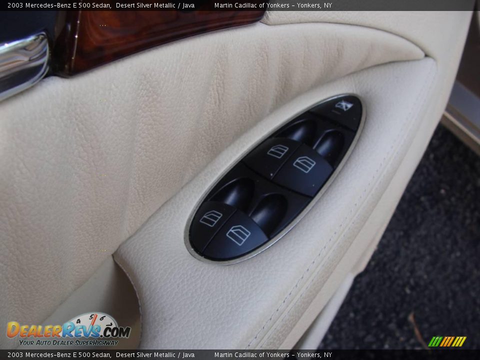 2003 Mercedes-Benz E 500 Sedan Desert Silver Metallic / Java Photo #11