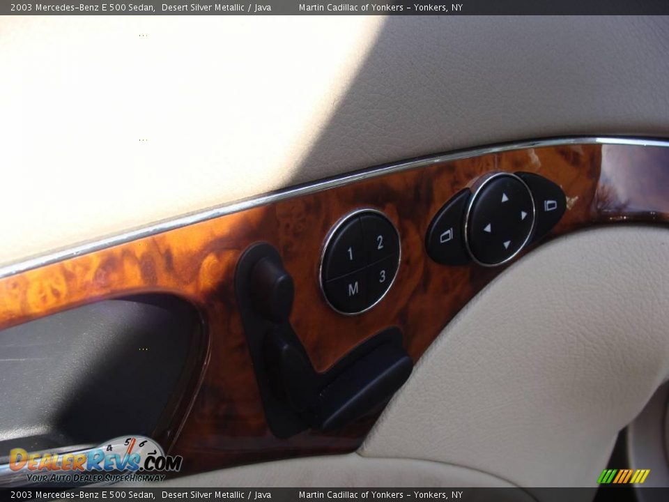 2003 Mercedes-Benz E 500 Sedan Desert Silver Metallic / Java Photo #12