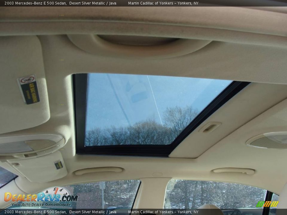 2003 Mercedes-Benz E 500 Sedan Desert Silver Metallic / Java Photo #14