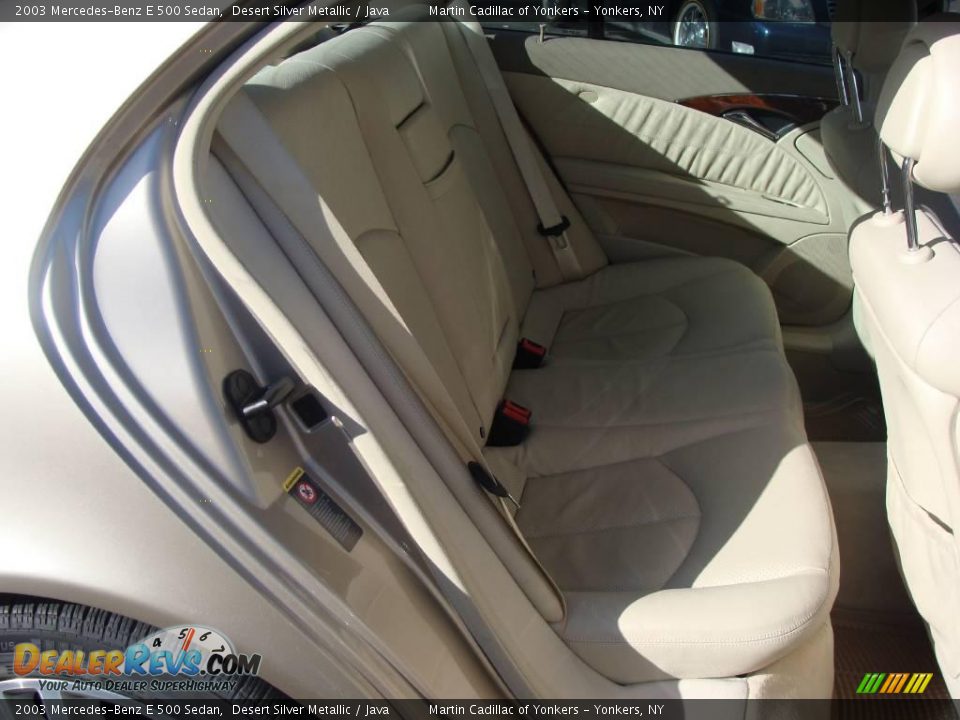 2003 Mercedes-Benz E 500 Sedan Desert Silver Metallic / Java Photo #17