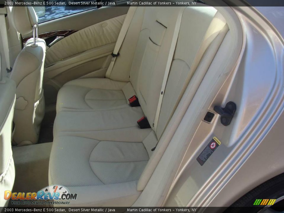 2003 Mercedes-Benz E 500 Sedan Desert Silver Metallic / Java Photo #18