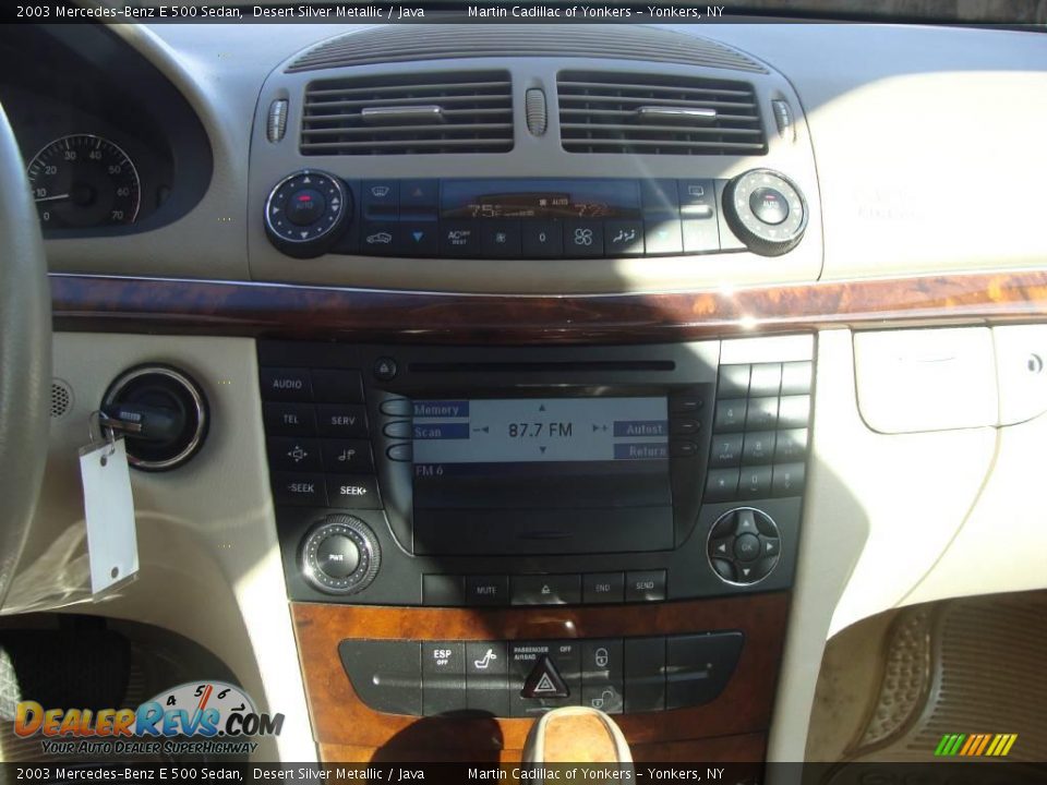 2003 Mercedes-Benz E 500 Sedan Desert Silver Metallic / Java Photo #21