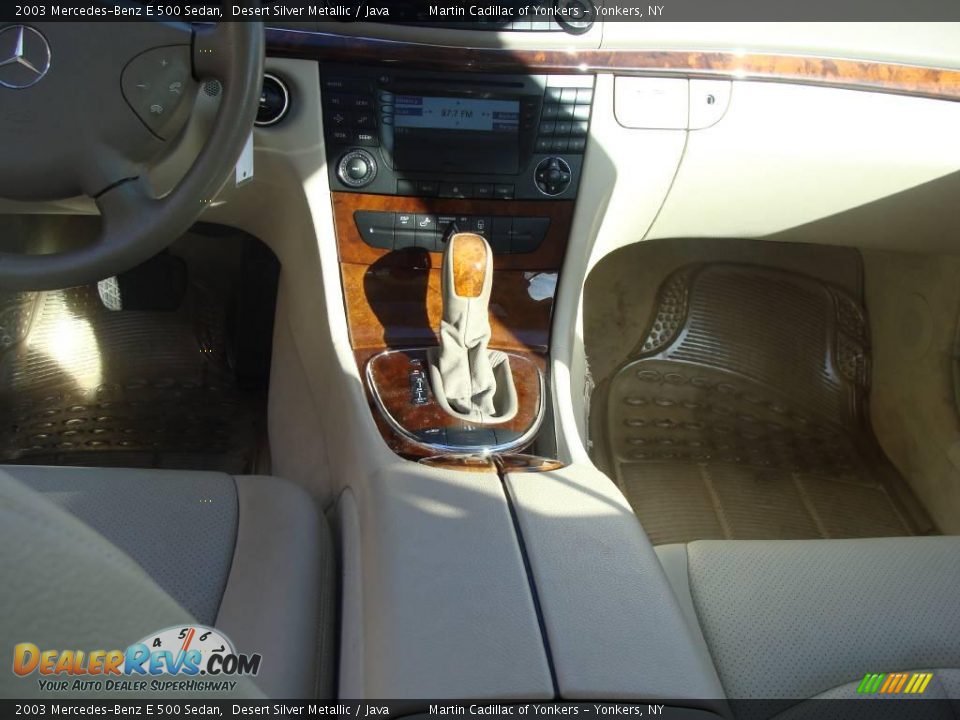 2003 Mercedes-Benz E 500 Sedan Desert Silver Metallic / Java Photo #22