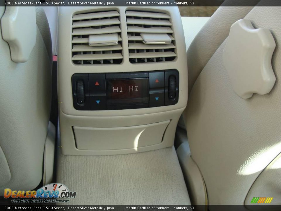 2003 Mercedes-Benz E 500 Sedan Desert Silver Metallic / Java Photo #23