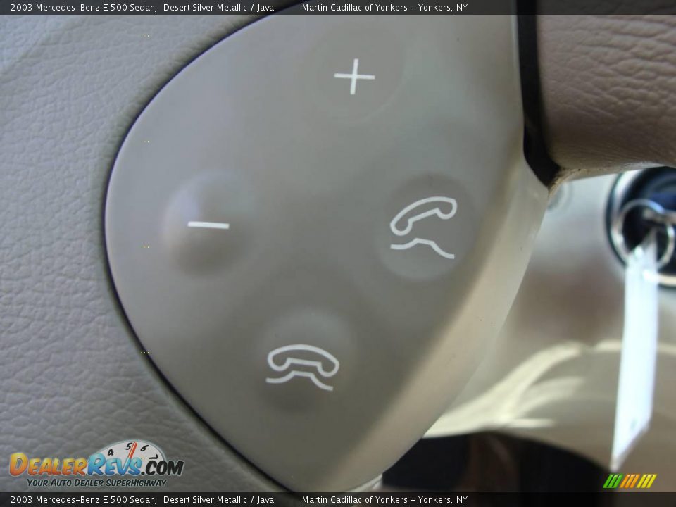 2003 Mercedes-Benz E 500 Sedan Desert Silver Metallic / Java Photo #25