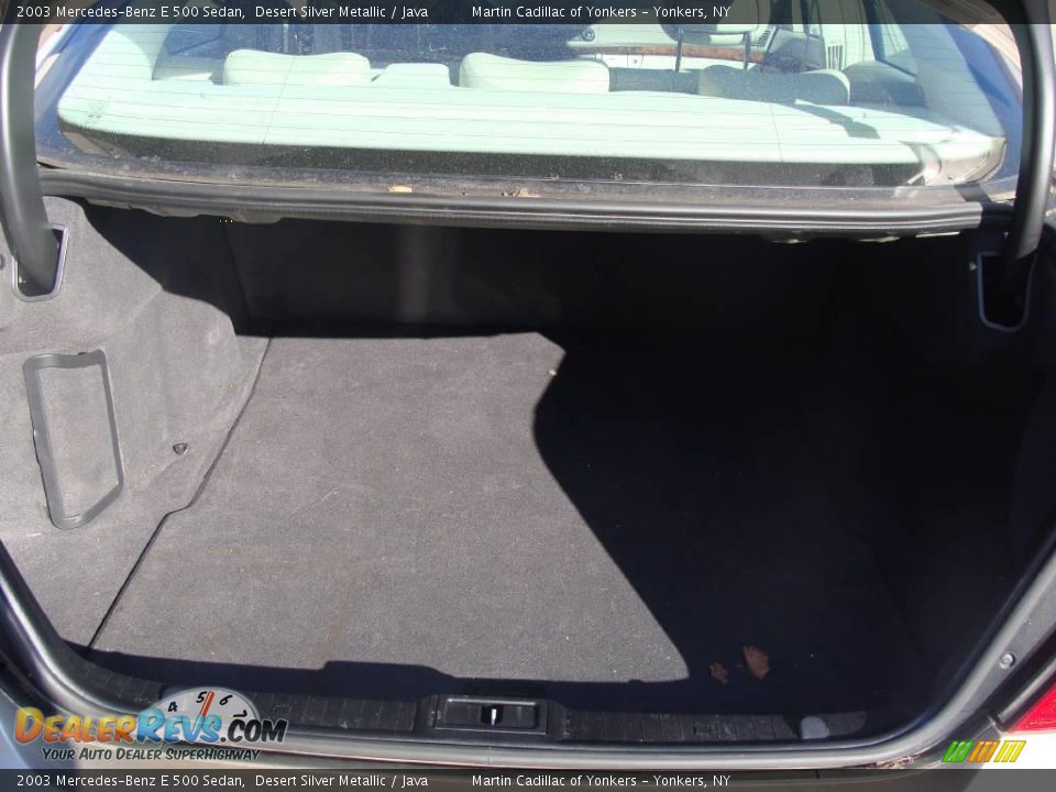 2003 Mercedes-Benz E 500 Sedan Desert Silver Metallic / Java Photo #27