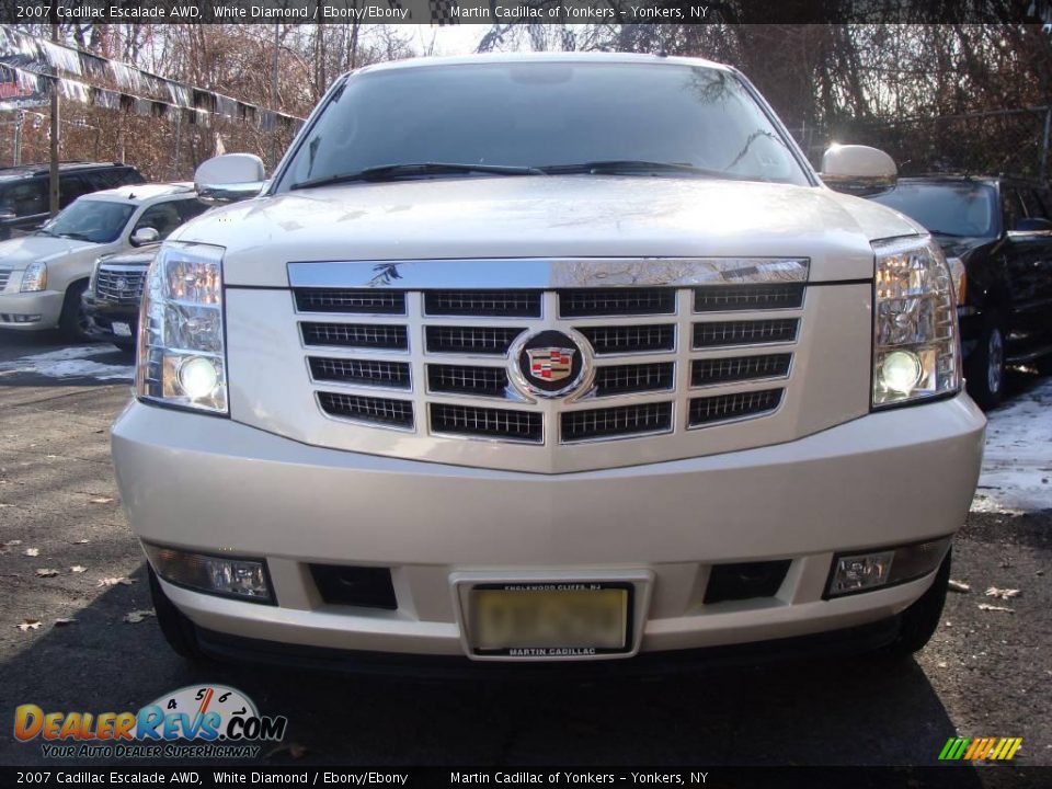 2007 Cadillac Escalade AWD White Diamond / Ebony/Ebony Photo #2