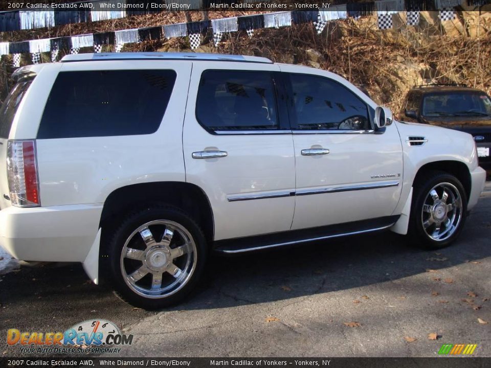 2007 Cadillac Escalade AWD White Diamond / Ebony/Ebony Photo #4