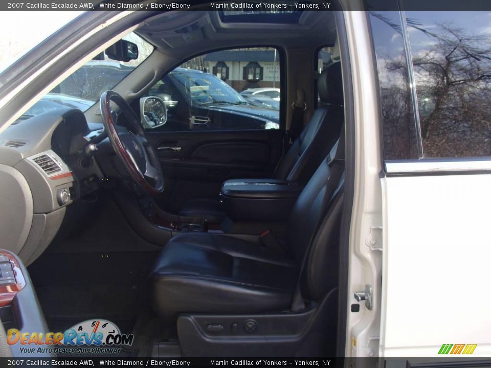 2007 Cadillac Escalade AWD White Diamond / Ebony/Ebony Photo #11