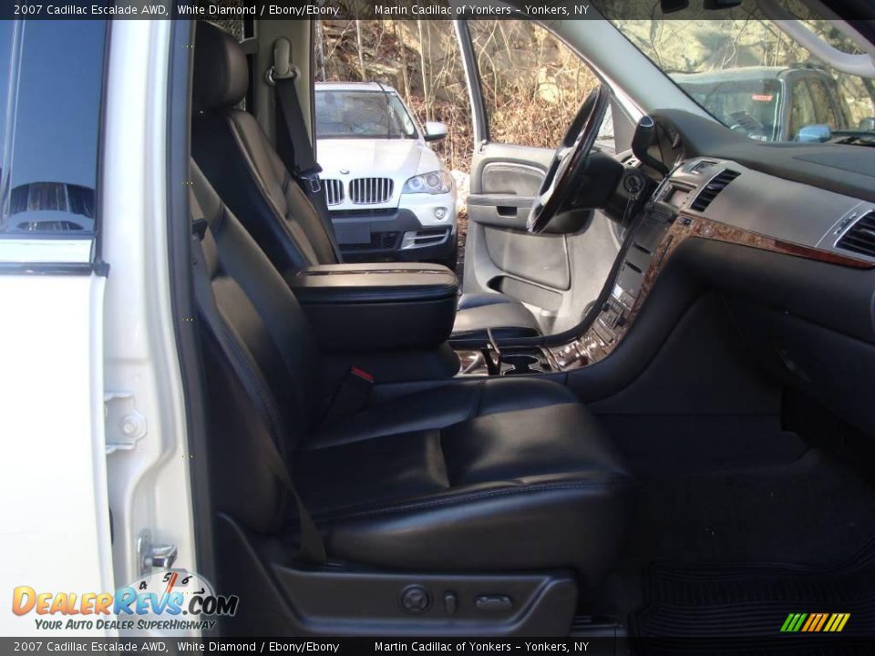 2007 Cadillac Escalade AWD White Diamond / Ebony/Ebony Photo #14