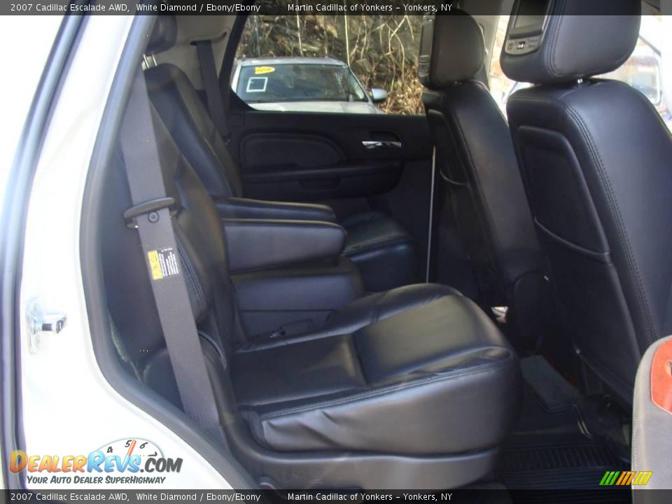 2007 Cadillac Escalade AWD White Diamond / Ebony/Ebony Photo #15