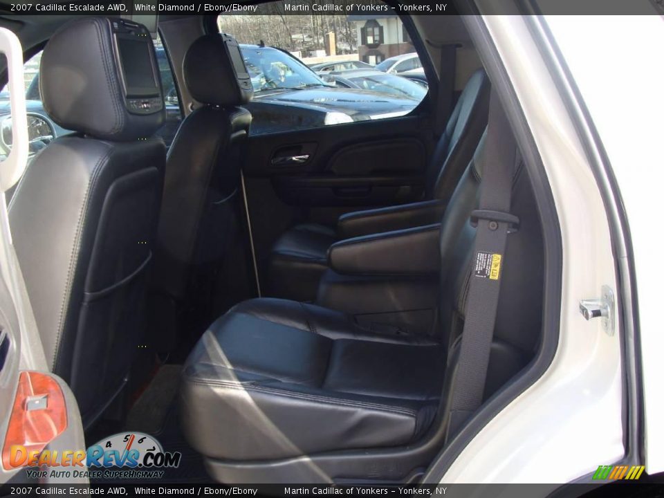 2007 Cadillac Escalade AWD White Diamond / Ebony/Ebony Photo #16