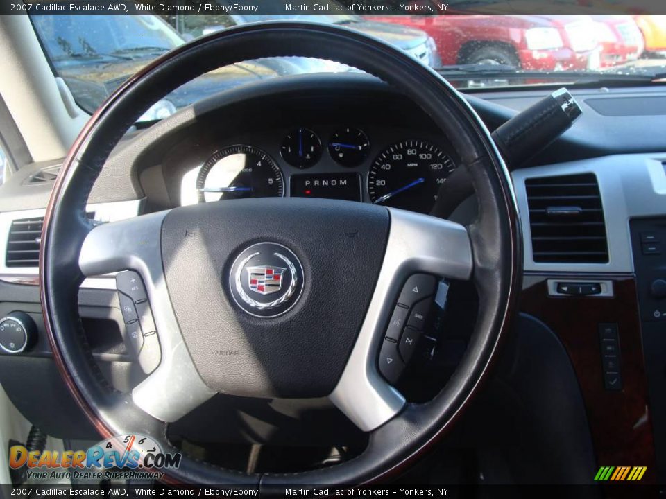 2007 Cadillac Escalade AWD White Diamond / Ebony/Ebony Photo #19