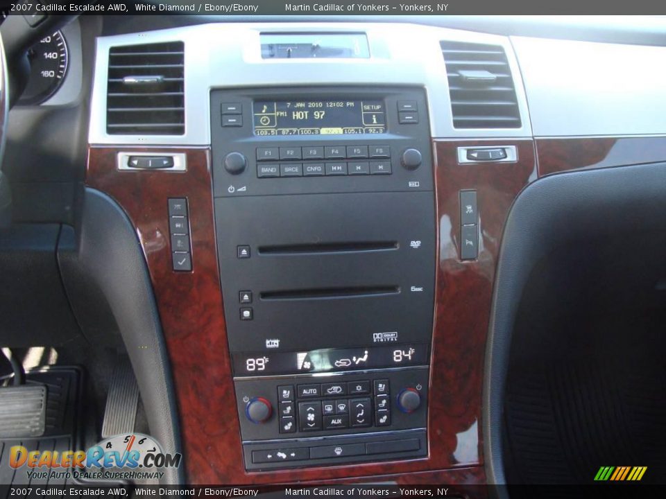 2007 Cadillac Escalade AWD White Diamond / Ebony/Ebony Photo #20