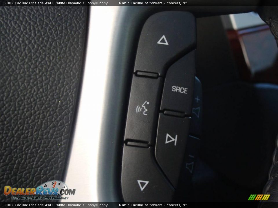 2007 Cadillac Escalade AWD White Diamond / Ebony/Ebony Photo #26