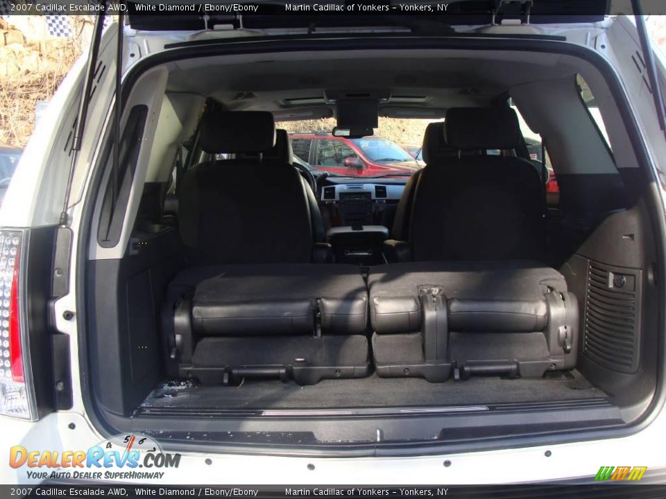 2007 Cadillac Escalade AWD White Diamond / Ebony/Ebony Photo #27