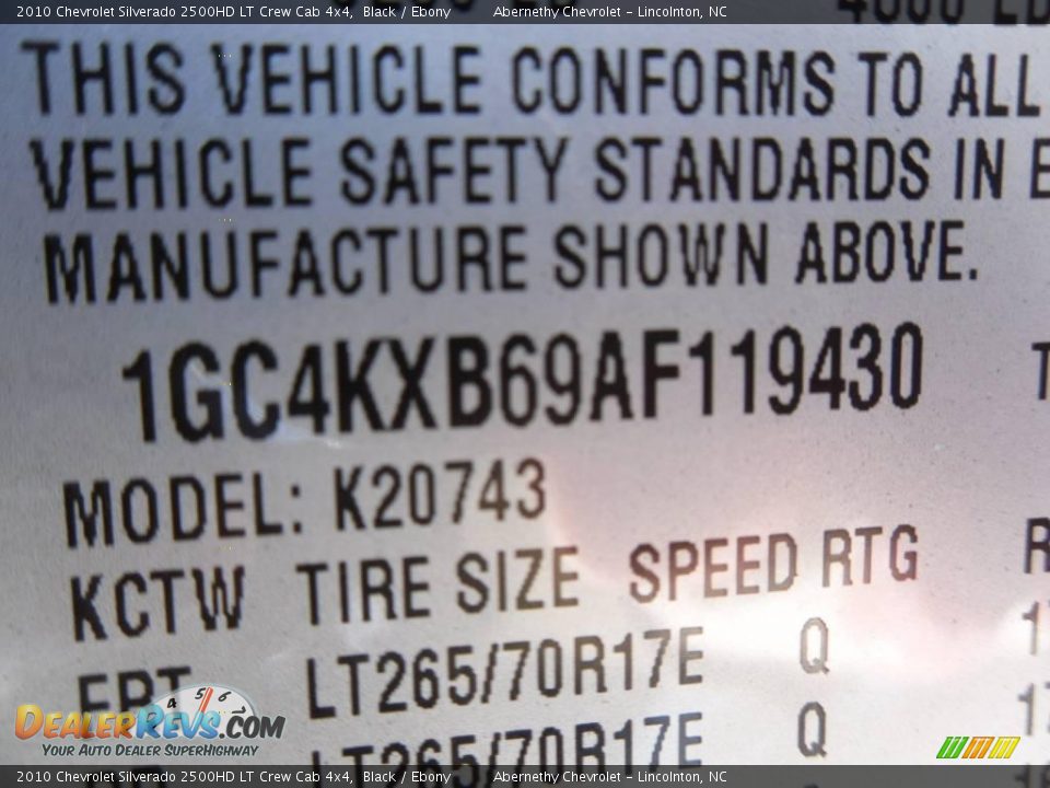 2010 Chevrolet Silverado 2500HD LT Crew Cab 4x4 Black / Ebony Photo #12