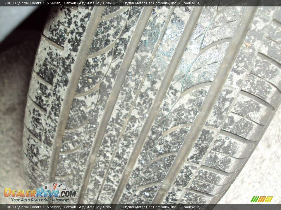 2008 Hyundai Elantra GLS Sedan Carbon Gray Metallic / Gray Photo #15