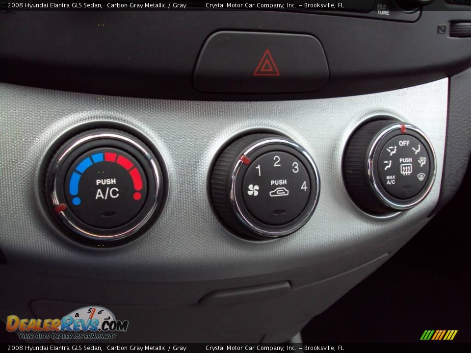 2008 Hyundai Elantra GLS Sedan Carbon Gray Metallic / Gray Photo #20