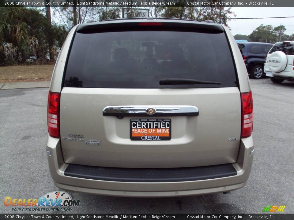 2008 Chrysler Town & Country Limited Light Sandstone Metallic / Medium Pebble Beige/Cream Photo #8