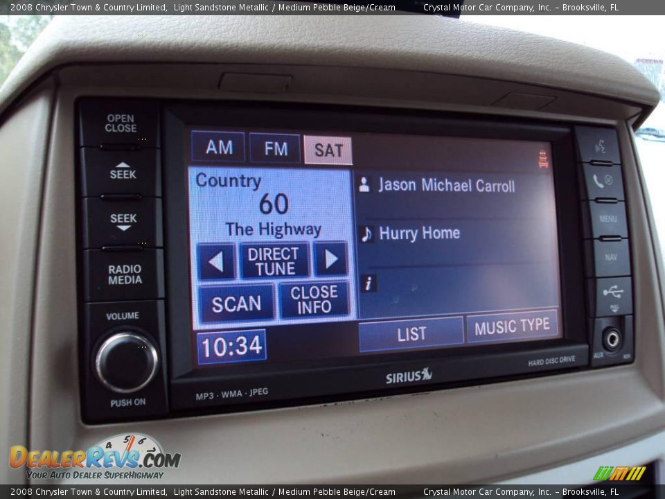 2008 Chrysler Town & Country Limited Light Sandstone Metallic / Medium Pebble Beige/Cream Photo #20