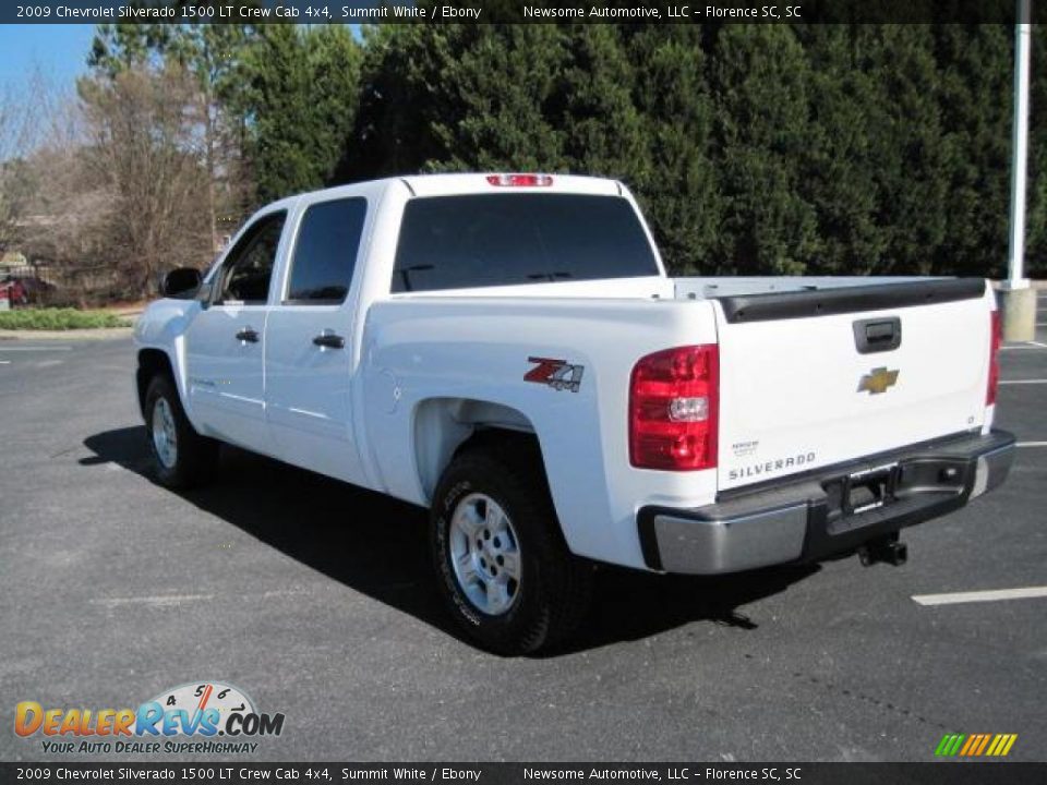 2009 Chevrolet Silverado 1500 LT Crew Cab 4x4 Summit White / Ebony Photo #2
