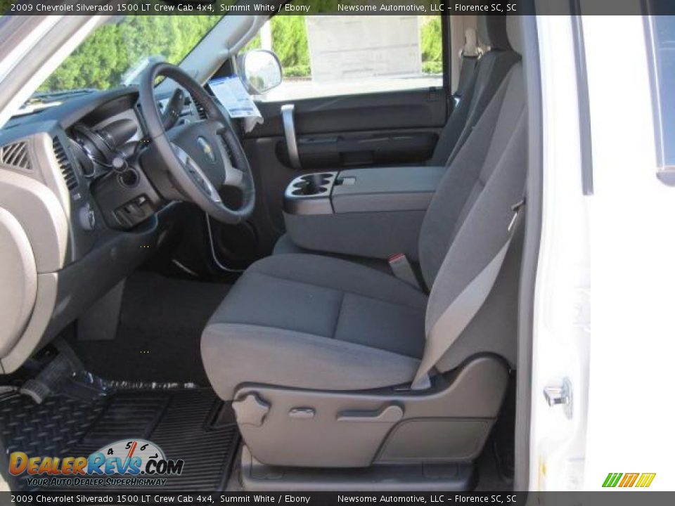 2009 Chevrolet Silverado 1500 LT Crew Cab 4x4 Summit White / Ebony Photo #3