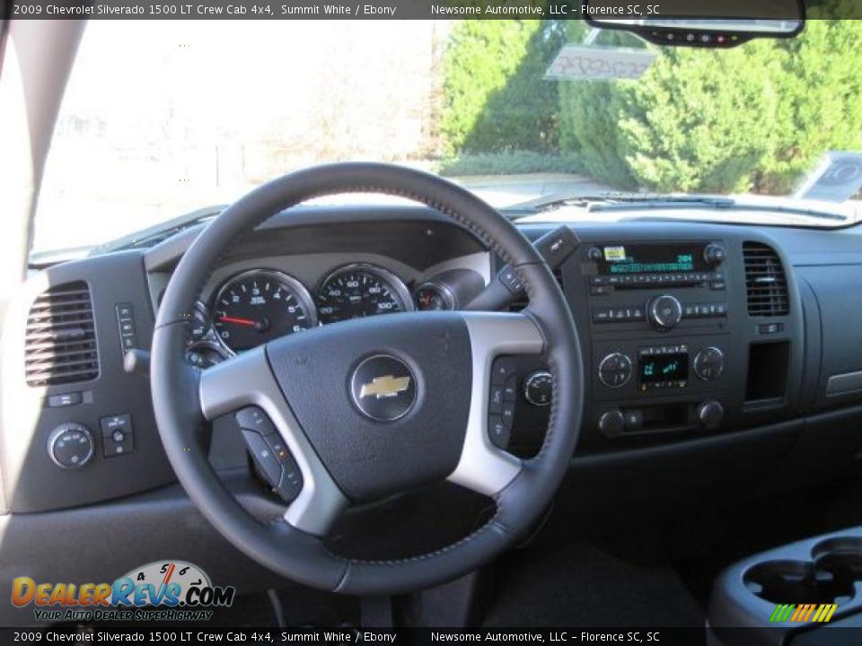 2009 Chevrolet Silverado 1500 LT Crew Cab 4x4 Summit White / Ebony Photo #4