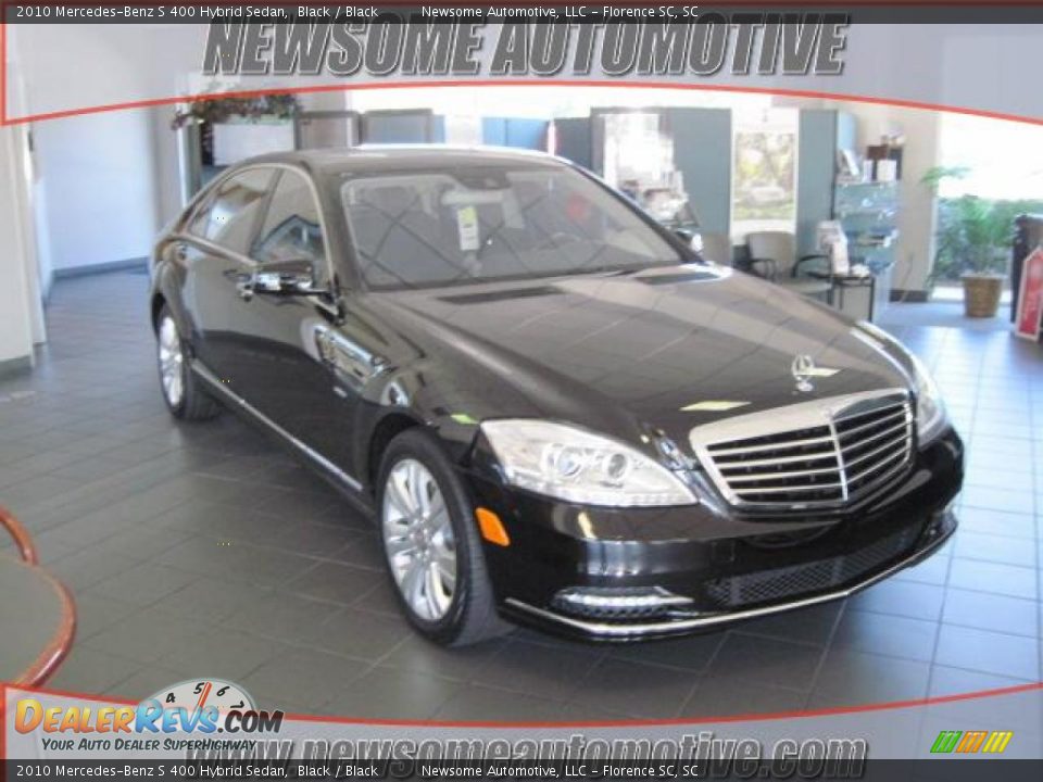2010 Mercedes-Benz S 400 Hybrid Sedan Black / Black Photo #1