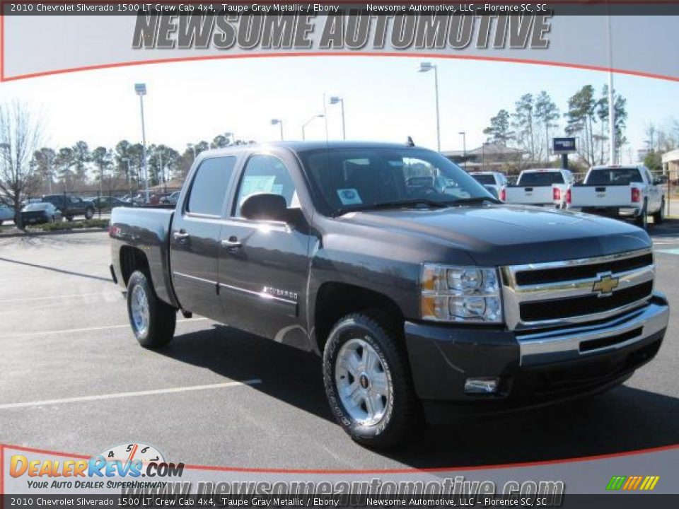 2010 Chevrolet Silverado 1500 LT Crew Cab 4x4 Taupe Gray Metallic / Ebony Photo #1
