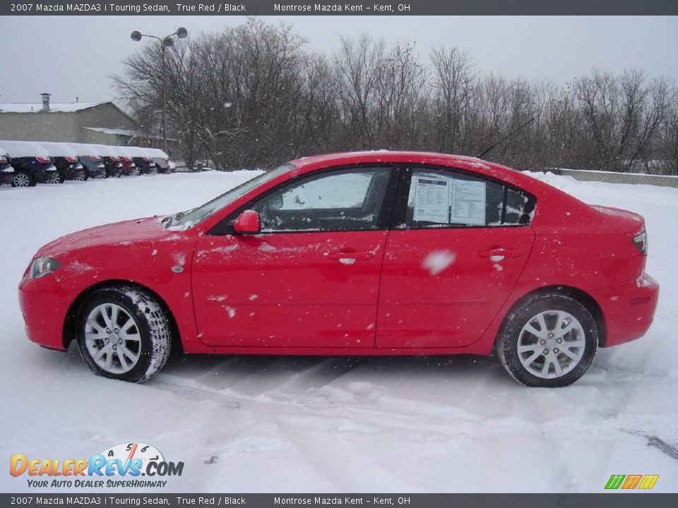 2007 Mazda MAZDA3 i Touring Sedan True Red / Black Photo #2
