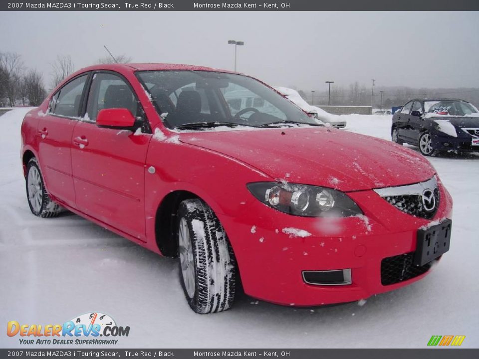 2007 Mazda MAZDA3 i Touring Sedan True Red / Black Photo #7