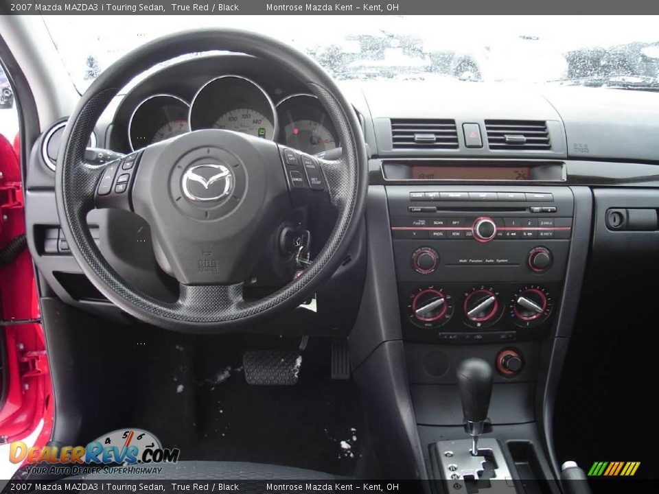 2007 Mazda MAZDA3 i Touring Sedan True Red / Black Photo #16