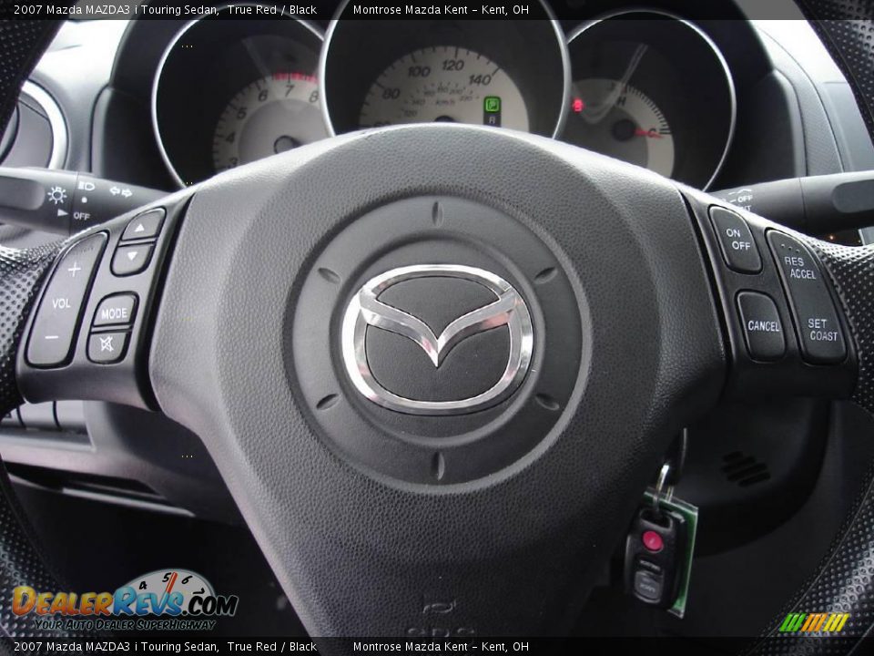 2007 Mazda MAZDA3 i Touring Sedan True Red / Black Photo #26