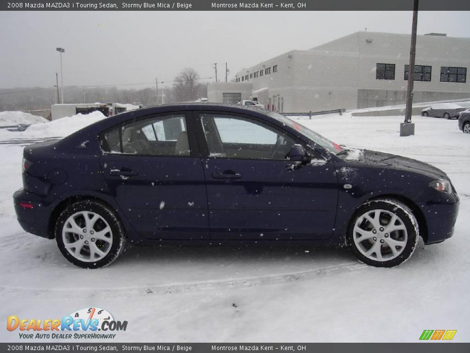 2008 Mazda MAZDA3 i Touring Sedan Stormy Blue Mica / Beige Photo #6